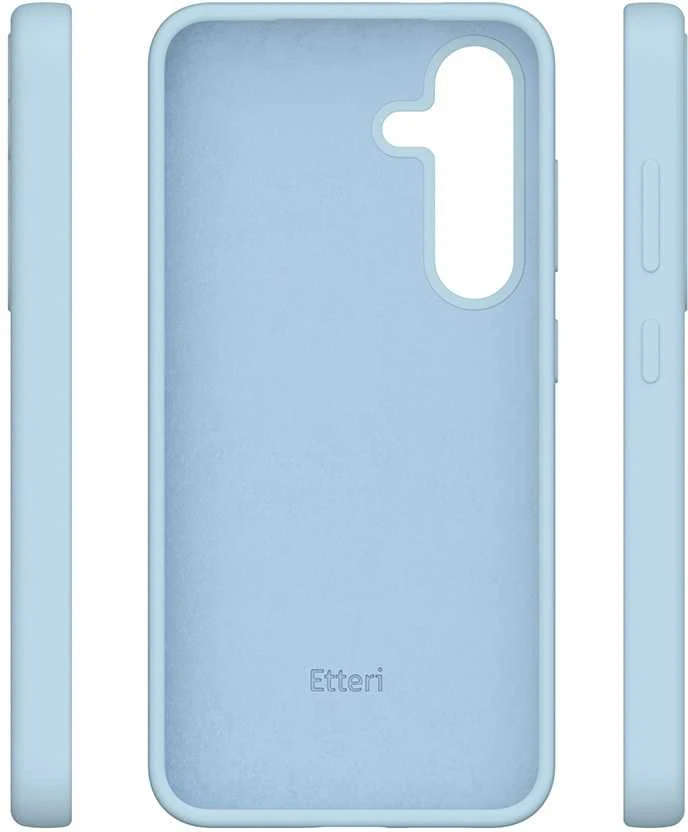 Telforceone Etteri silikoninis dėklas, skirtas Samsung Galaxy S25 Plus šviesiai mėlynas