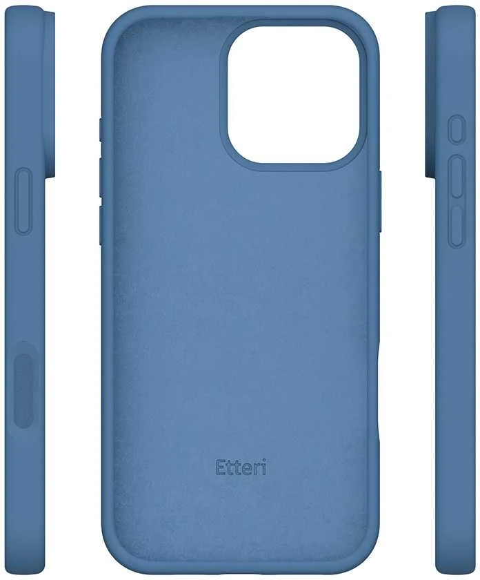 "Etteri" silikoninis dėklas iPhone 16 Pro Max 6,9 tamsiai mėlynas