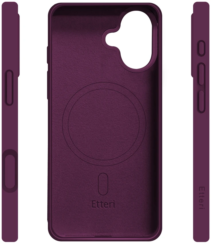 Dėklas Telforceone Etteri Silicone Mag case for iPhone 17 6,3'' dark cherry