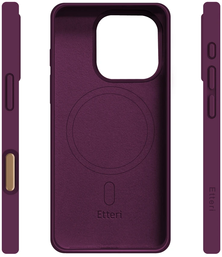 Dėklas Telforceone Etteri Silicone Mag case for iPhone 16 Pro Max 6,9" dark cherry
