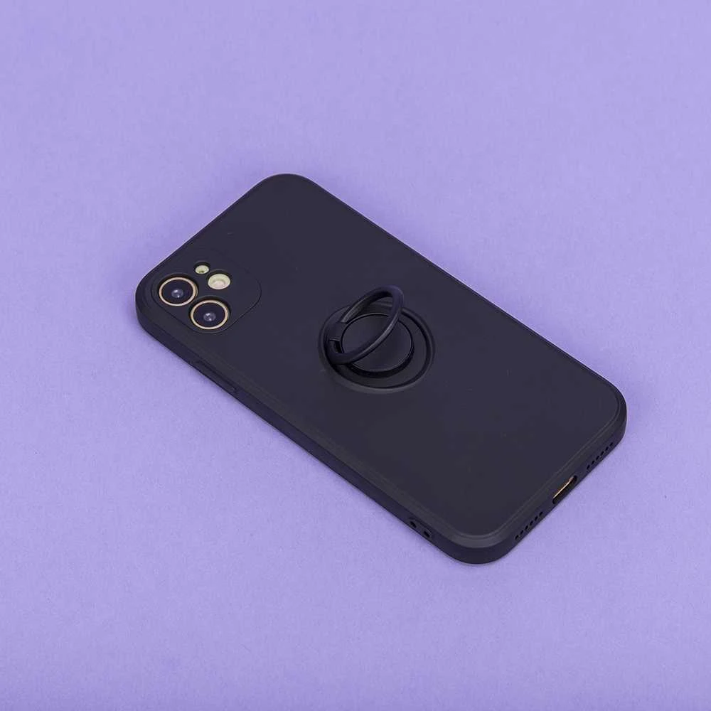 TFO Telforceone Finger Grip dėklas, skirtas Xiaomi Redmi Note 14 Pro 5G (Global) juodas