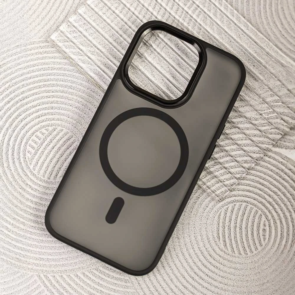 TFO „Telforceone Frozen Mag“ dėklas, skirtas iPhone 17 Pro 6,3" / 18 Pro 6,3" juodas atviras žiedas