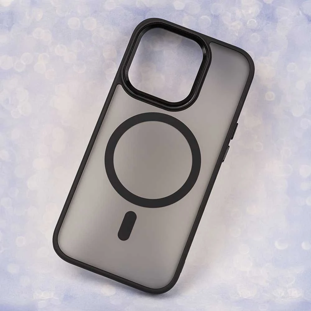 TFO „Telforceone Frozen Mag“ dėklas, skirtas iPhone 17 Pro 6,3" / 18 Pro 6,3" juodas atviras žiedas