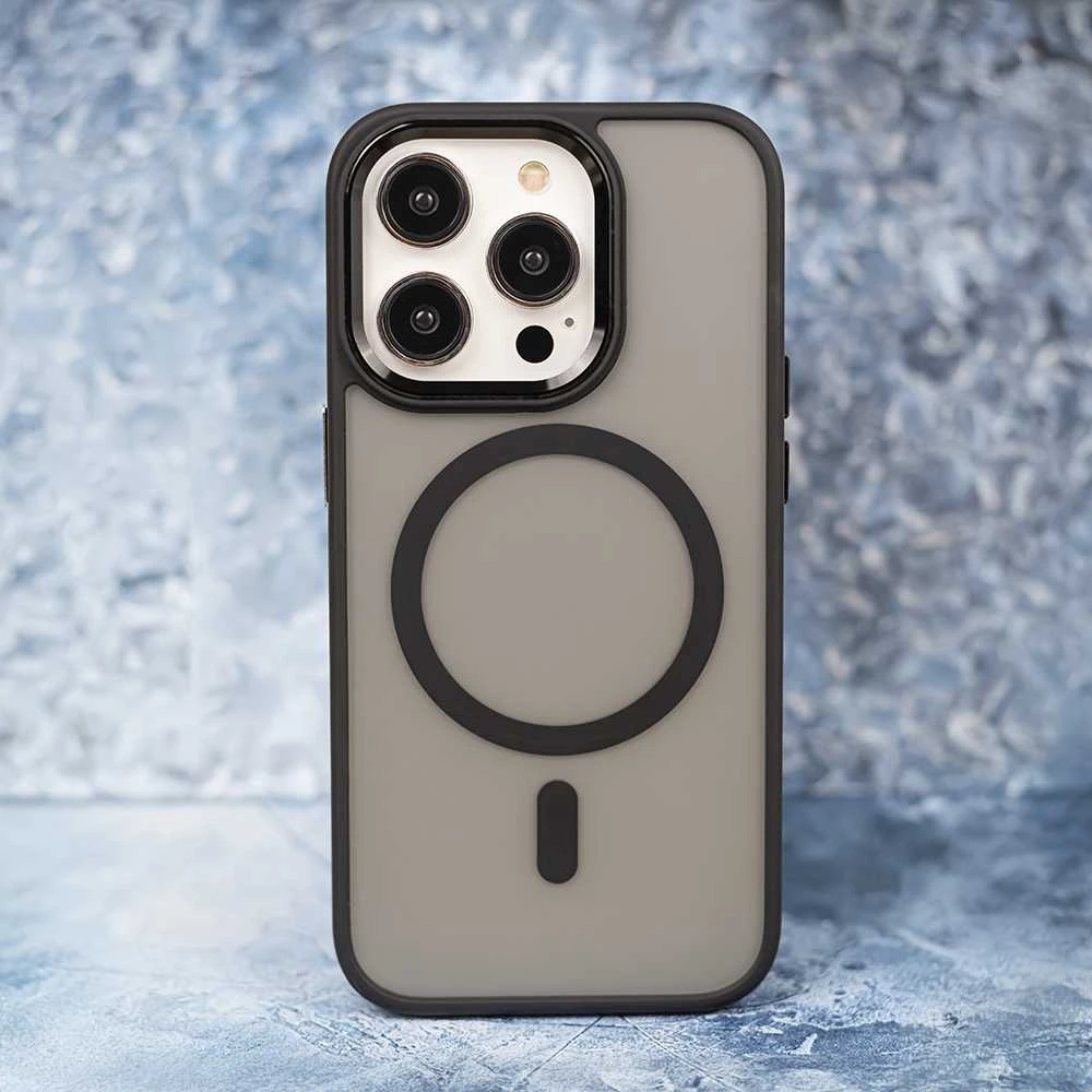 TFO „Telforceone Frozen Mag“ dėklas, skirtas iPhone 17 Pro 6,3" / 18 Pro 6,3" juodas atviras žiedas