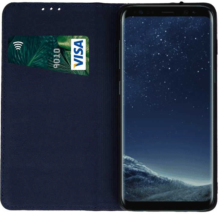 Dėklas Telforceone Natūralios odos „Smart Pro“, skirtas „iPhone 17 6,3“ colio, tamsiai mėlynas