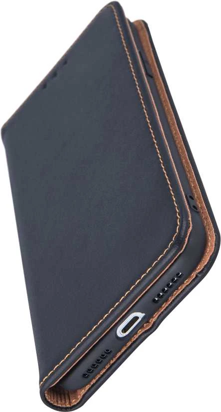 Telforceone Natūralios odos „Smart Pro“ dėklas, skirtas „iPhone 17 Air 6,6“; juodas