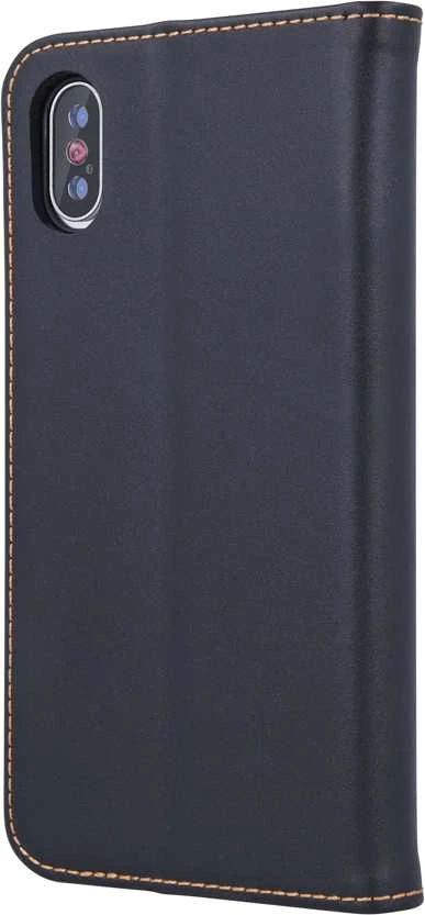 Telforceone Natūralios odos „Smart Pro“ dėklas, skirtas „iPhone 17 Air 6,6“; juodas
