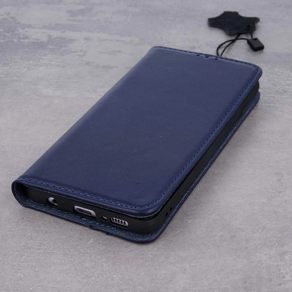 Dėklas Telforceone Natūralios odos „Smart Pro“, skirtas „iPhone 17 6,3“ colio, tamsiai mėlynas