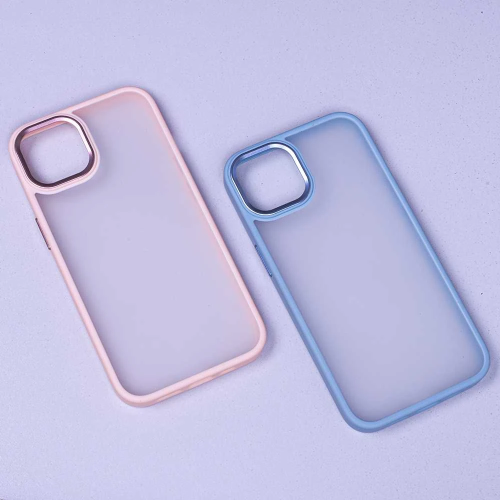 TelForceone Satino matinis dėklas, skirtas iPhone 15 Plus 6,7 mėlynas