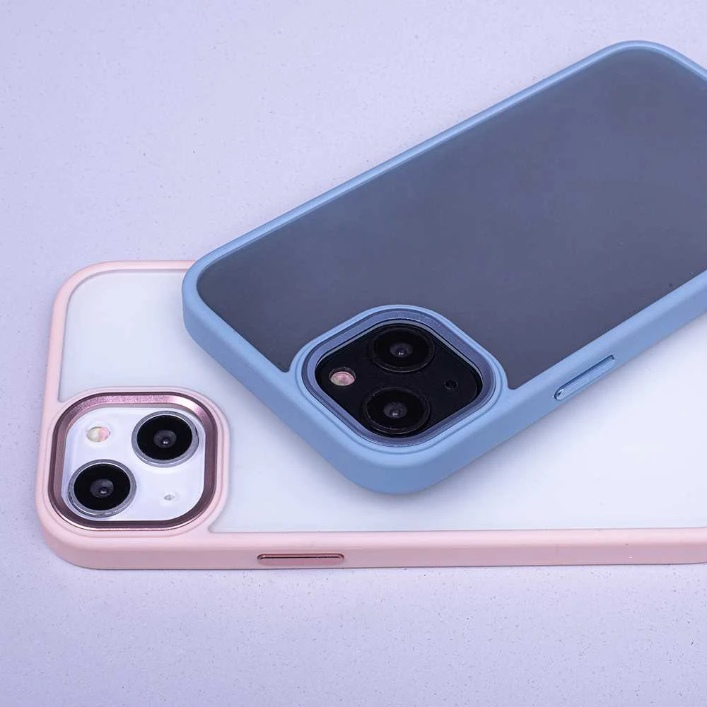 TelForceone Satino matinis dėklas, skirtas iPhone 15 Plus 6,7 mėlynas