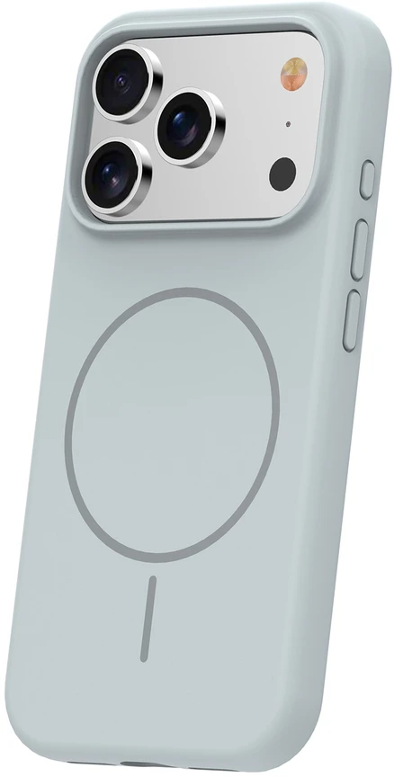 TFO Plonas silikoninis Mag dėklas, skirtas iPhone 17 Pro Max 6,9" / iPhone 18 Pro Max 6,9" sidabrinis