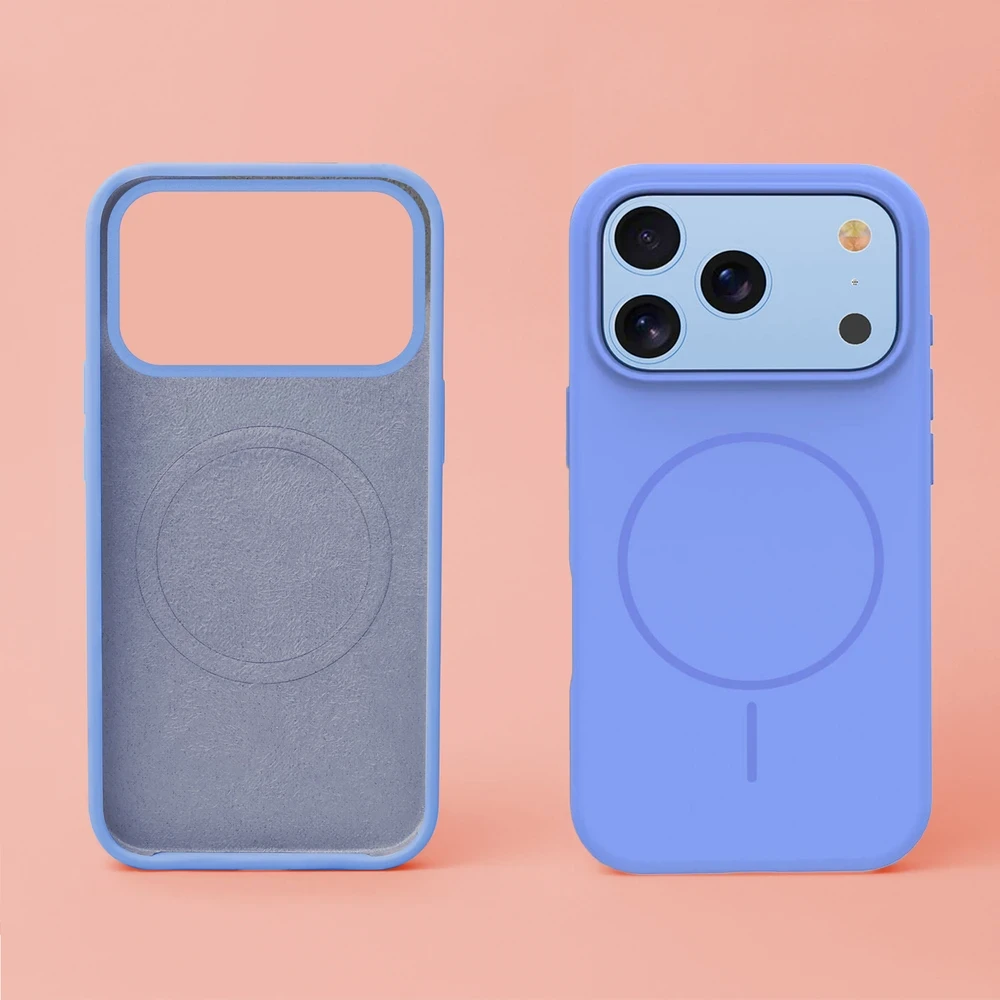 TFO Plonas silikoninis Mag dėklas, skirtas iPhone 17 Pro 6,3" / iPhone 18 Pro 6,3" dangaus mėlynumo spalvos