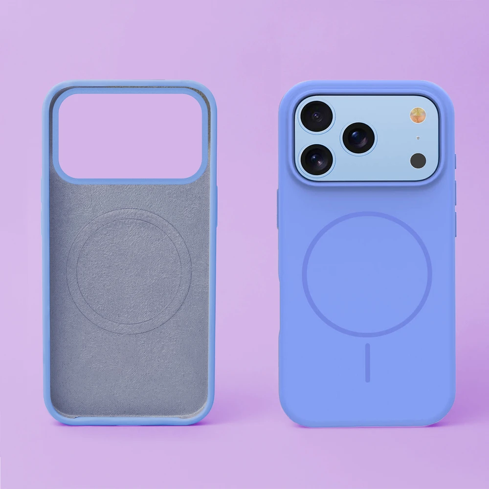 TFO Plonas silikoninis Mag dėklas, skirtas iPhone 17 Pro 6,3" / iPhone 18 Pro 6,3" dangaus mėlynumo spalvos