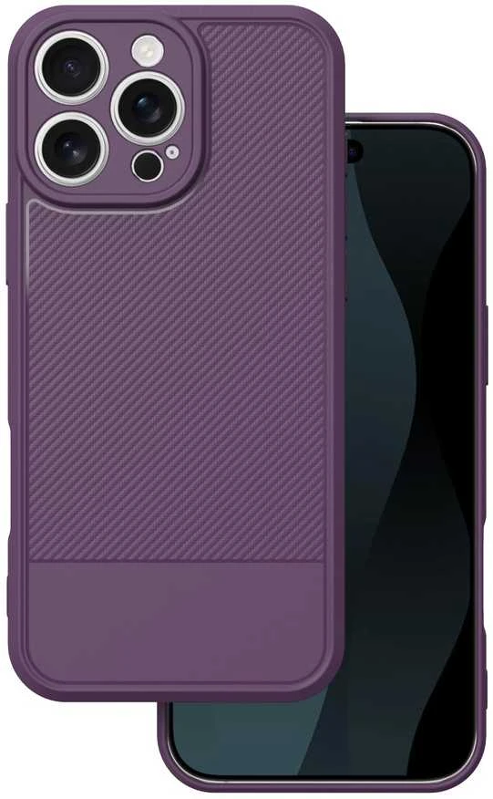 TFO Telforceone „Simple Carbon“ dėklas, skirtas „iPhone 17 Pro Max 6,9“; violetinis