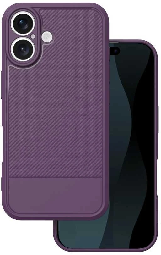 TFO Telforceone „Simple Carbon“ dėklas, skirtas „iPhone 17 6,3“; violetinis