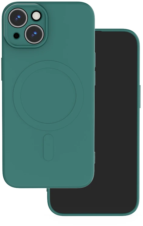 Dėklas Telforceone Simple Color Mag case for Samsung Galaxy S26 FE dark žalias