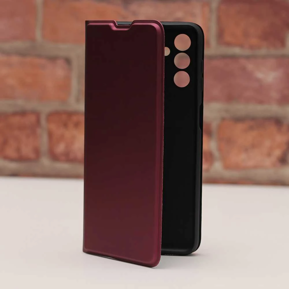 Telforceone Išmanusis minkštasis dėklas, skirtas iPhone 16e / 17e, bordo spalvos