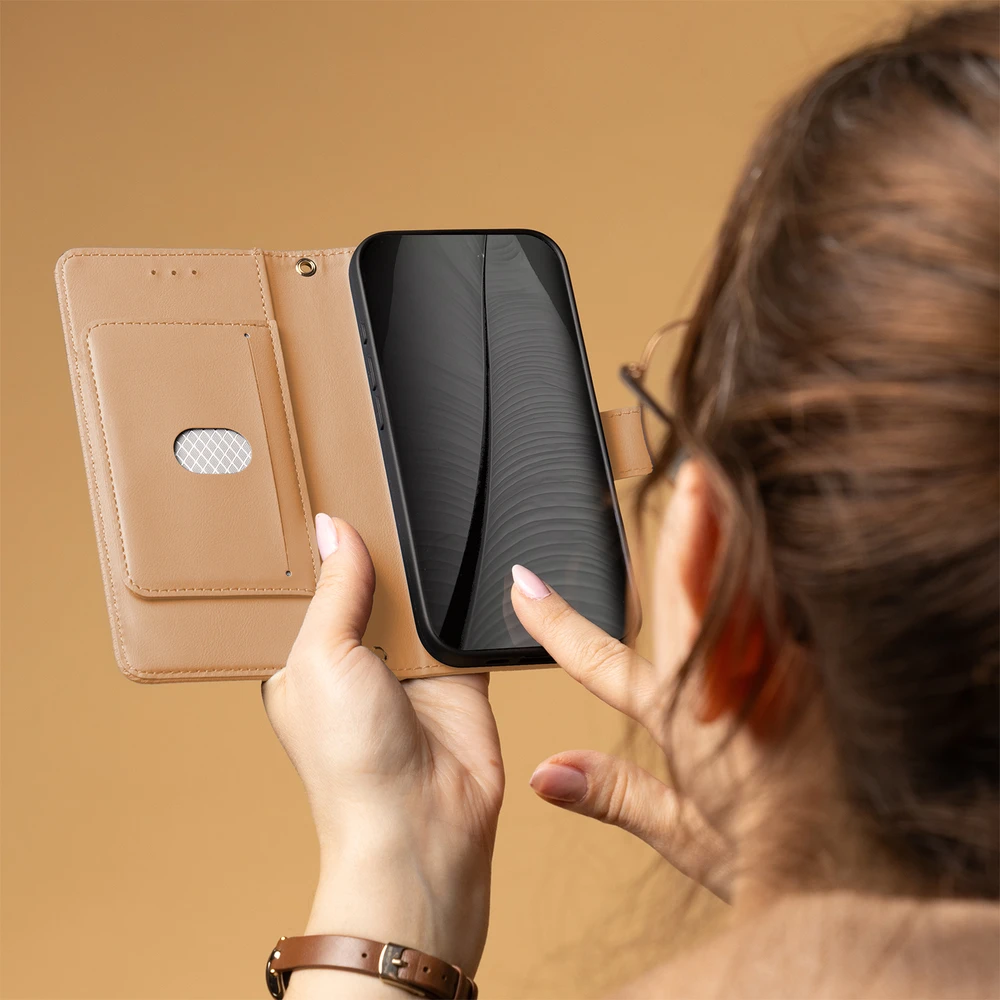TFO „Telforceone Smart Triangle“ dėklas, skirtas „Xiaomi Redmi Note 15 Pro Plus 5G“, rudas