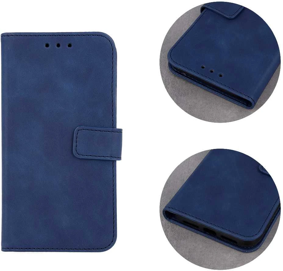 TFO Telforceone Smart Velvet dėklas, skirtas Samsung Galaxy A23 5G tamsiai mėlynas