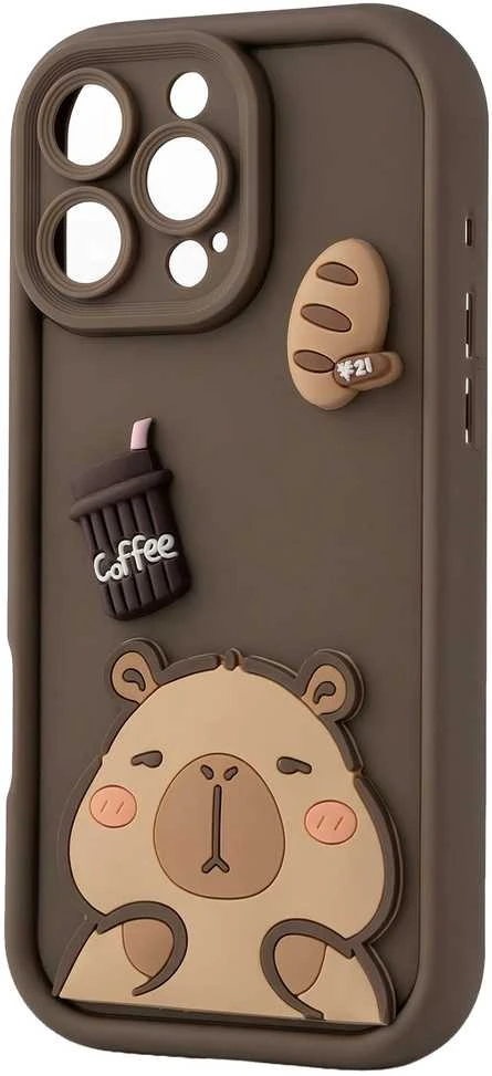TFO Itin madingas 3D dėklas, skirtas Samsung Galaxy S26 Plus, kapibara