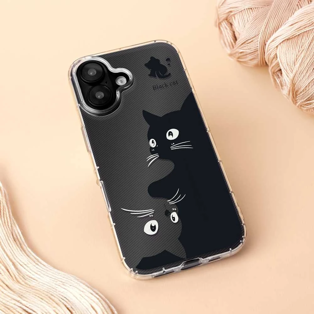 TFO Telforceone Itin madingas „iPhone 15 Pro 6,1“ dėklas katėms