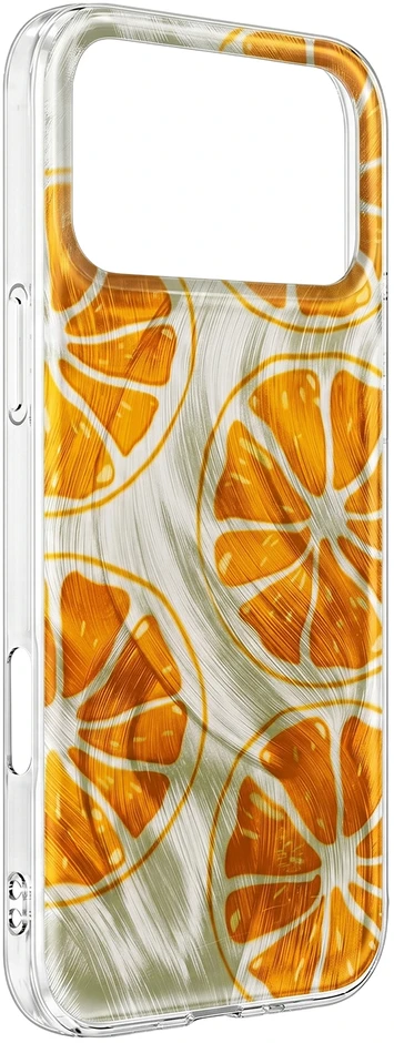 TFO Telforceone Itin madingas vasarinis dėklas, skirtas „iPhone 16 Pro Max 6,9“; oranžinis