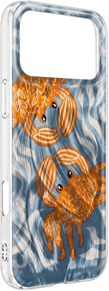 TFO Telforceone Itin madingas vasarinis dėklas, skirtas „iPhone 12 / 12 Pro 6,1“ krabo spalvos