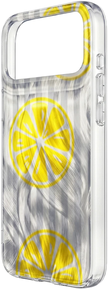 TFO Telforceone Itin madingas vasarinis dėklas, skirtas „iPhone 15 6,1“; citrinos spalvos