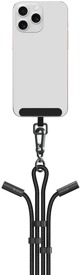 Devia kabelis lanyard 2in1 PD USB-C - USB-C 1,2 m 60W violetinės spalvos