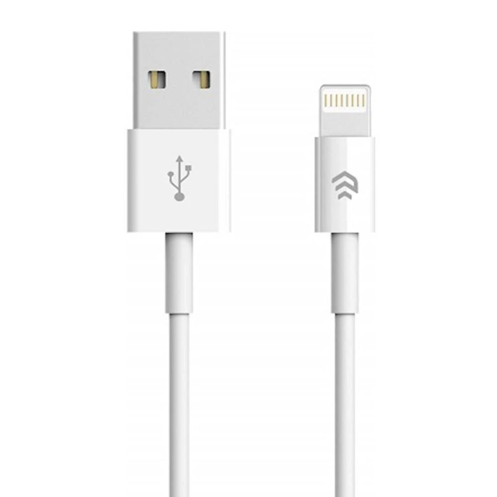 Devia laidas Smart EC080 USB – Lightning 1,0 m 2,1A baltas