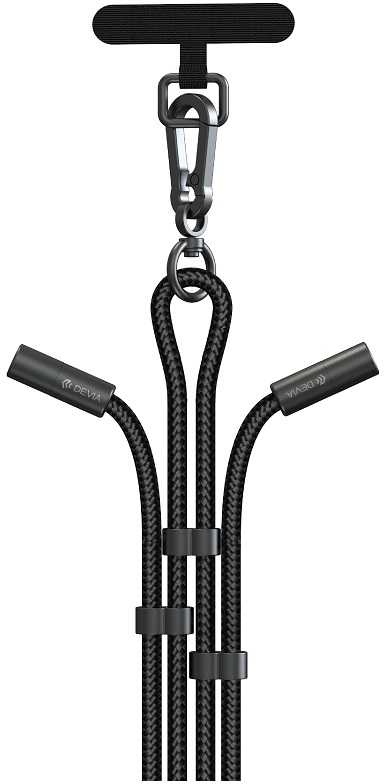 Devia laidas su dirželiu 2in1 PD USB-C – Lightning 1,2 m 27W violetinis