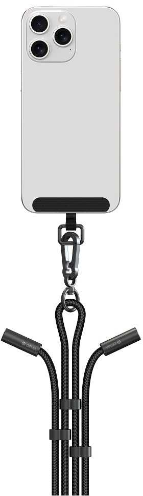 Devia laidas su dirželiu 2in1 PD USB-C – Lightning 1,2 m 27W violetinis