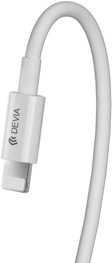 USB kabelis Devia Smart PD Type-C į Lightning 1.0m 20W 3A baltas
