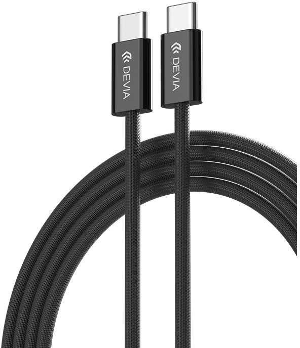 Devia kabelis Smart EC325 PD USB-C - USB-C 1,0 m 60W 3A mėlynos spalvos