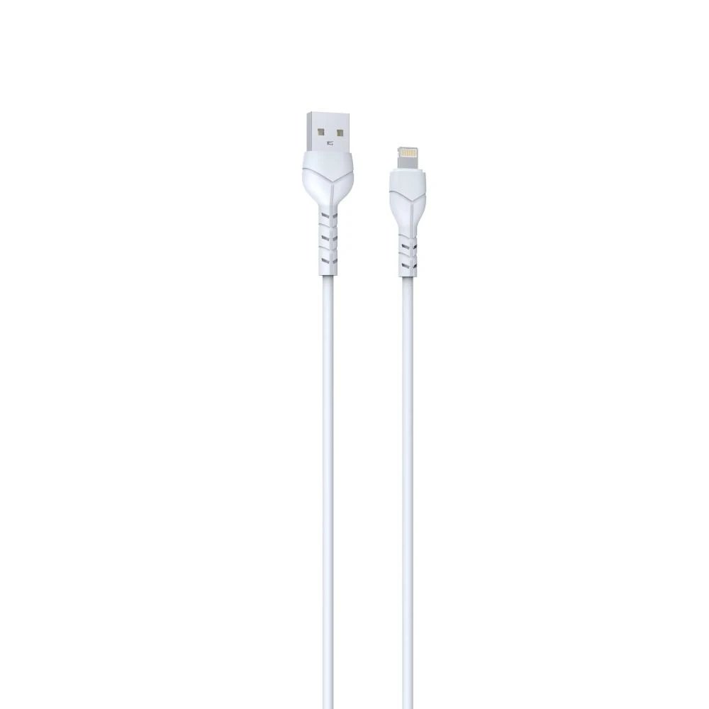 Devia Kintone kabelis USB - Lightning 1,0 m 2,1A baltas komplektas 30 vnt V2