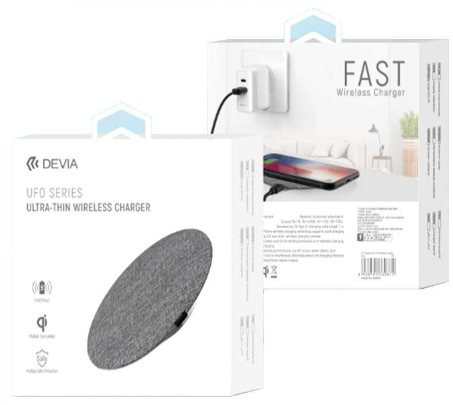 Įkroviklis belaidis Devia Allen v2 FastCharge micro USB 10w juodas