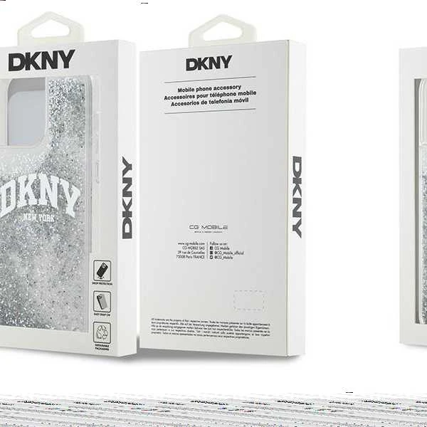 DKNY DKHCP15MSMCBSK Apple iPhone 15 Plus 14 Plus 6.7″ juodos spalvos kietas dėklas Liquid Silicone Metal Logo