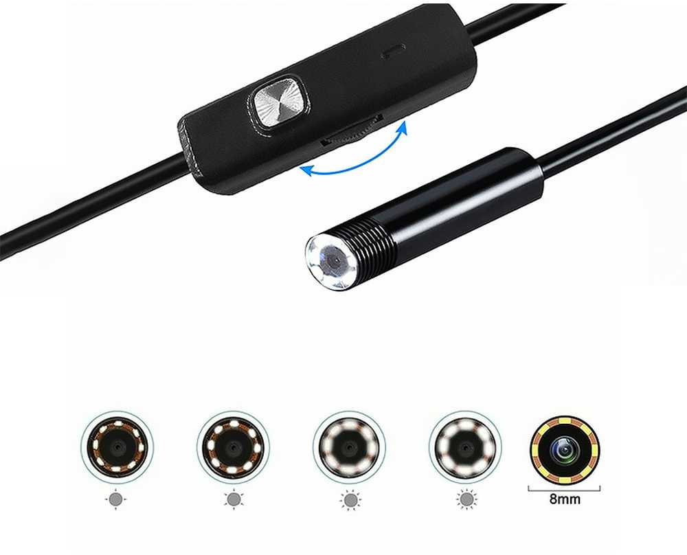 Lamex Endoscope camera 3.5m lens 8/7/5.5mm USB-C/Micro-USB LTC