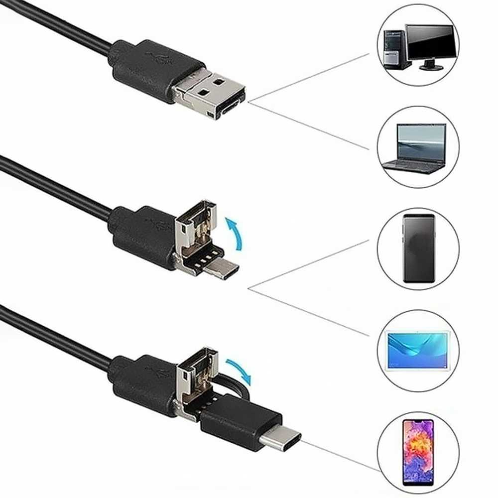 Lamex Endoscope camera 3.5m lens 8/7/5.5mm USB-C/Micro-USB LTC