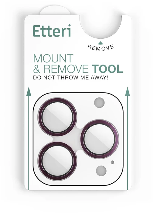 Etteri camera lens protector for iPhone 18 Pro / 18 Pro Max dark cherry