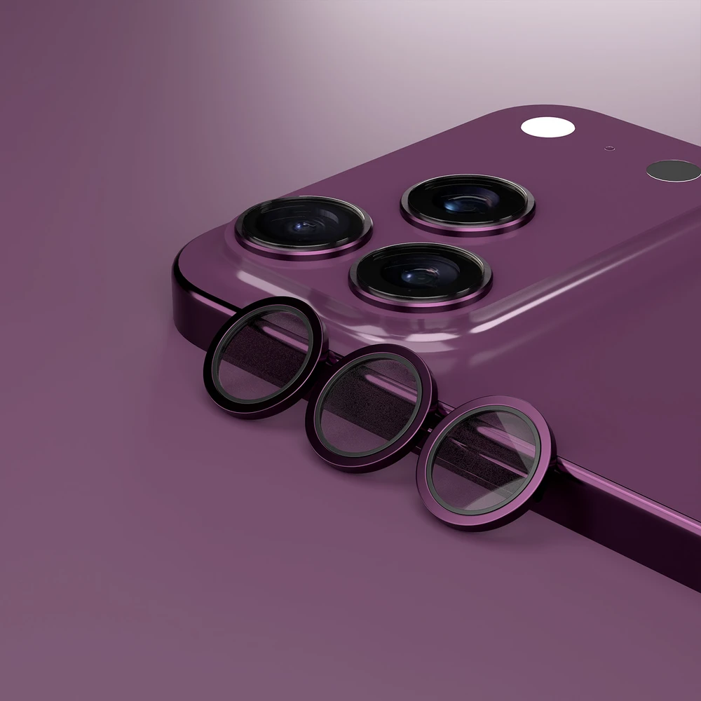 Etteri camera lens protector for iPhone 18 Pro / 18 Pro Max dark cherry