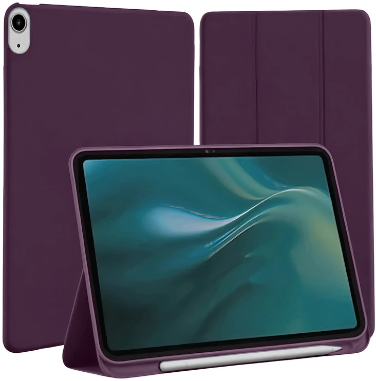 TelForceone Etteri case for Apple iPad 10 2022 10.9'' / iPad 11 A16 2025 / iPad 12 A19 2026 11'' dark cherry