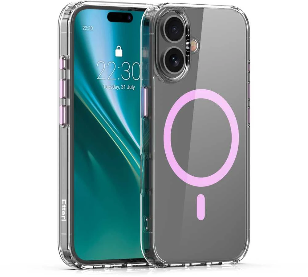 Etteri Color Mag Apple iPhone 16 Plus 6,7" dėklas telefonui rožinės spalvos