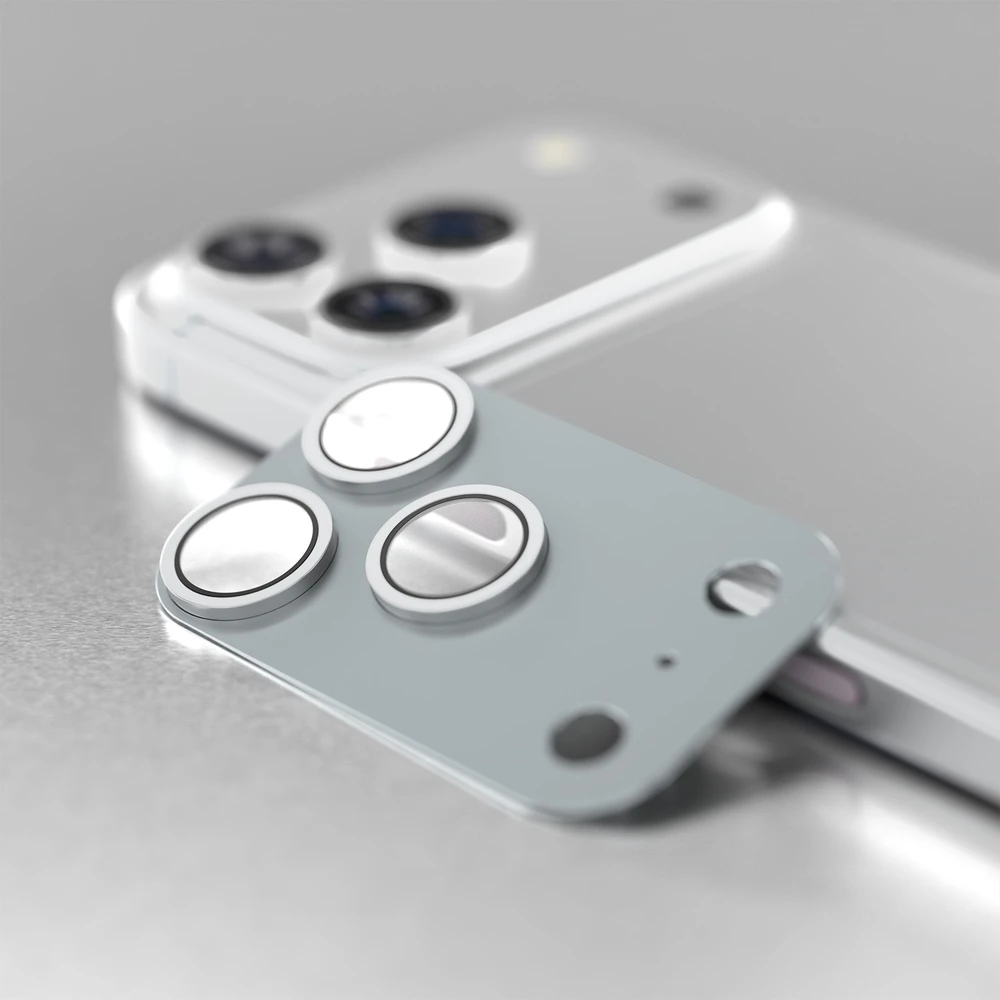 Etteri full camera lens guard for iPhone 18 Pro sidabrinis