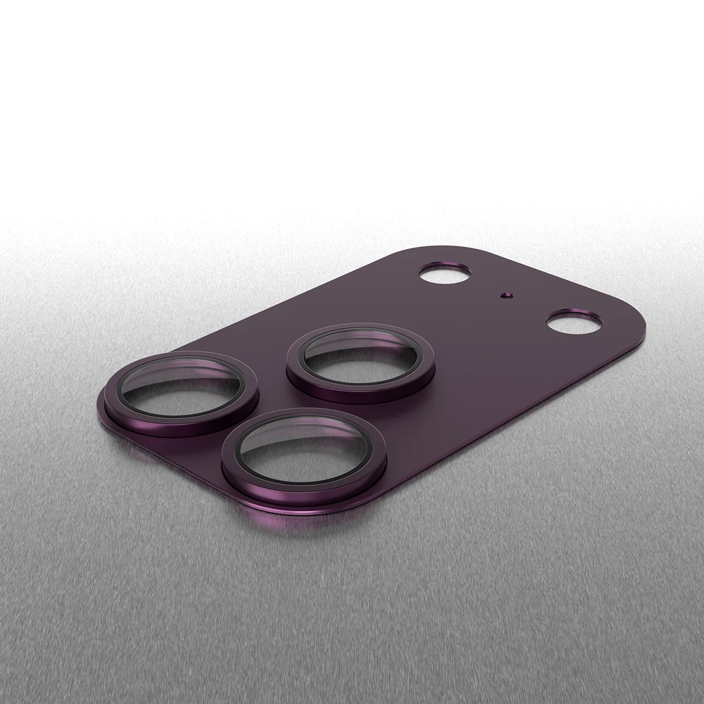 Etteri full camera lens guard for iPhone 18 Pro Max dark cherry