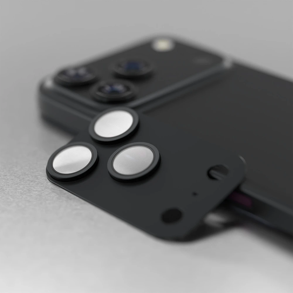 Etteri full camera lens guard for iPhone 18 Pro dark pilkas