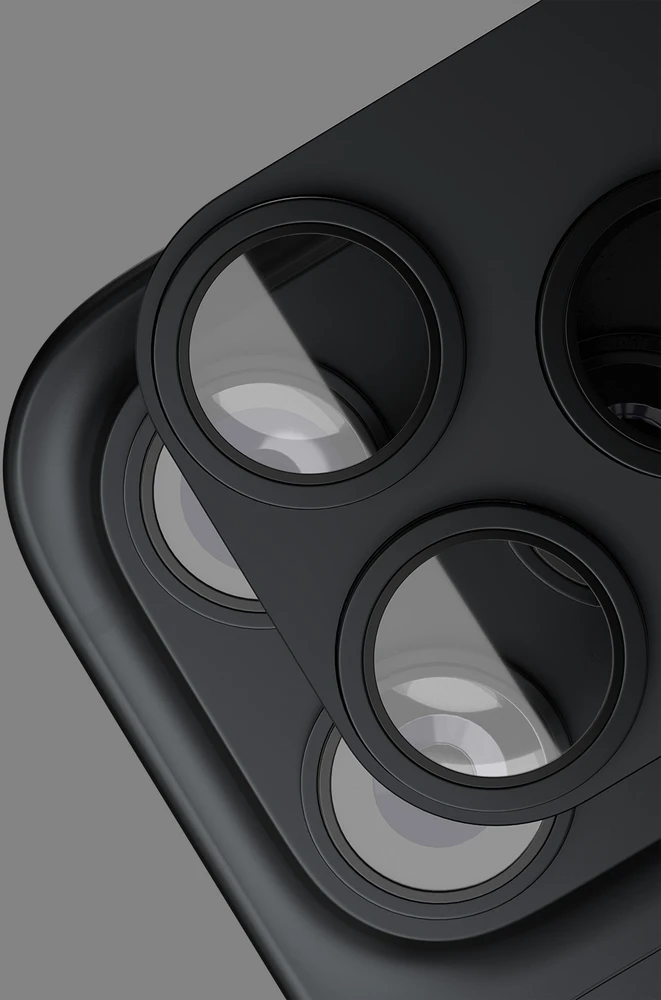 Etteri full camera lens guard for iPhone 18 Pro Max dark pilkas