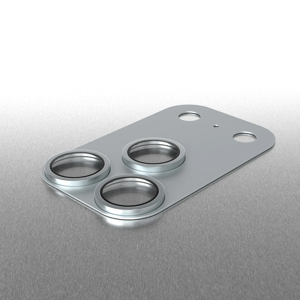 Etteri full camera lens guard for iPhone 18 Pro Max sidabrinis