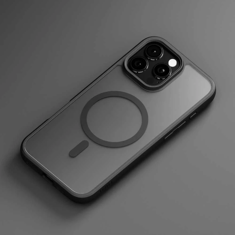 Etteri „Eteri Matt Mag“ dėklas, skirtas „iPhone 17“, juodas