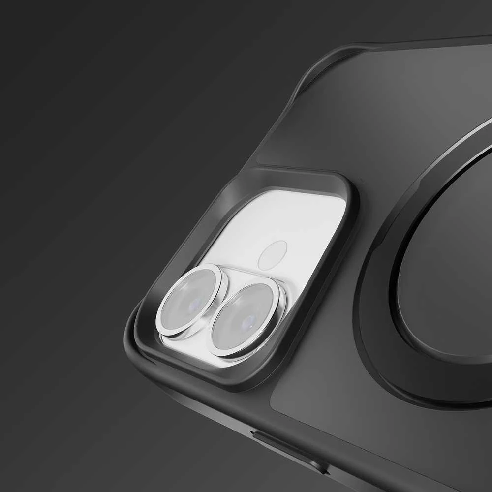 Etteri „Eteri Matt Mag Ring“ dėklas, skirtas „iPhone 17 Pro Max / 18 Pro Max“, juodas